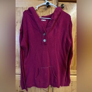 MAURICES | XL | knitted | stretch | Women's Burgundy Sweater
